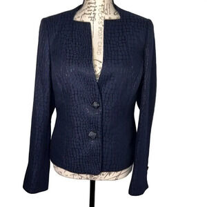 Mary Kay, 6 jewel2-Button long-sleeve padded shoulders multimedia inner pockets